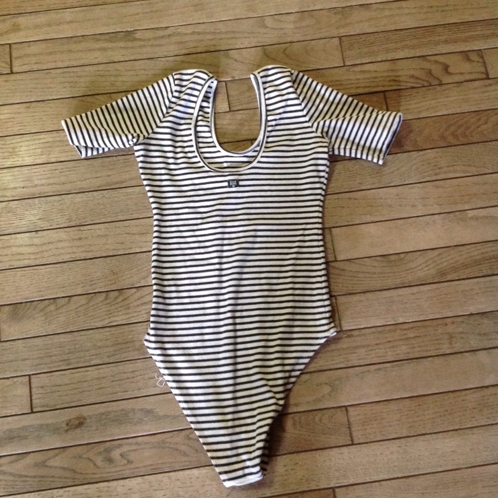 Billabong striped bodysuit size M